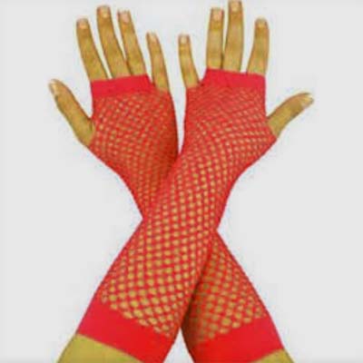 Elastic necc gloves - RED